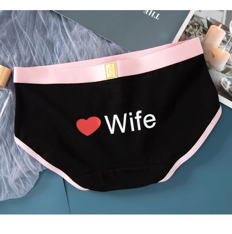 2Pcs Couples Lovers Underwear