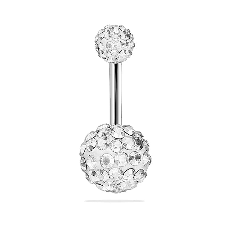 5/6/7/12pcs/set Stainless Steel Navel Belly Button Rings Women Fashion Belly Button Ring