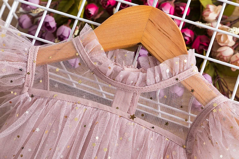 Girls Princess Dresses For Kids Sequin Elegant