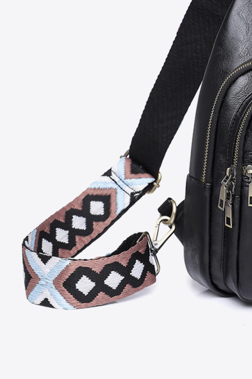 Baeful It's Your Time PU Leather Sling Bag - Twin Chronicles