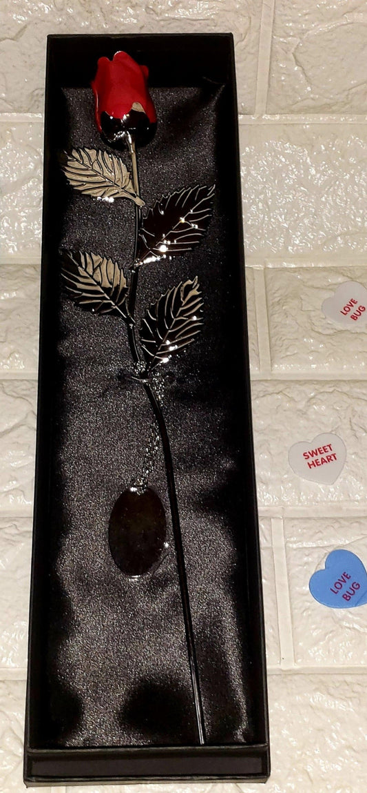 Beautiful FOREVER Dipped Silver Roses - Twin Chronicles