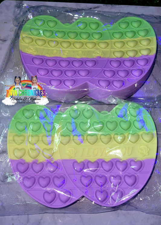 Double Heart POP IT Purses - Twin Chronicles