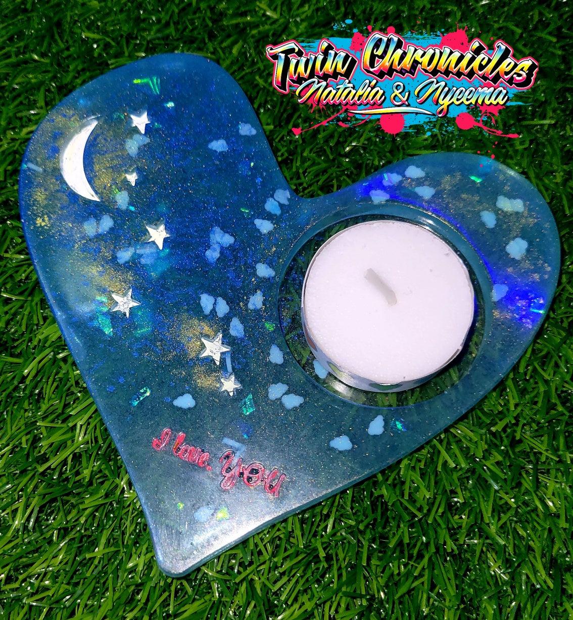 Candle holder heart gift - Twin Chronicles