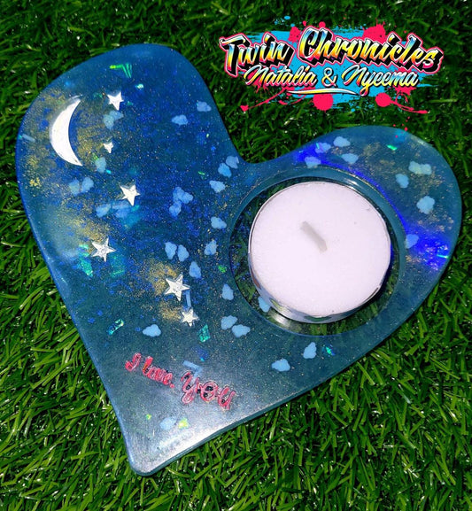 Candle holder heart gift - Twin Chronicles 