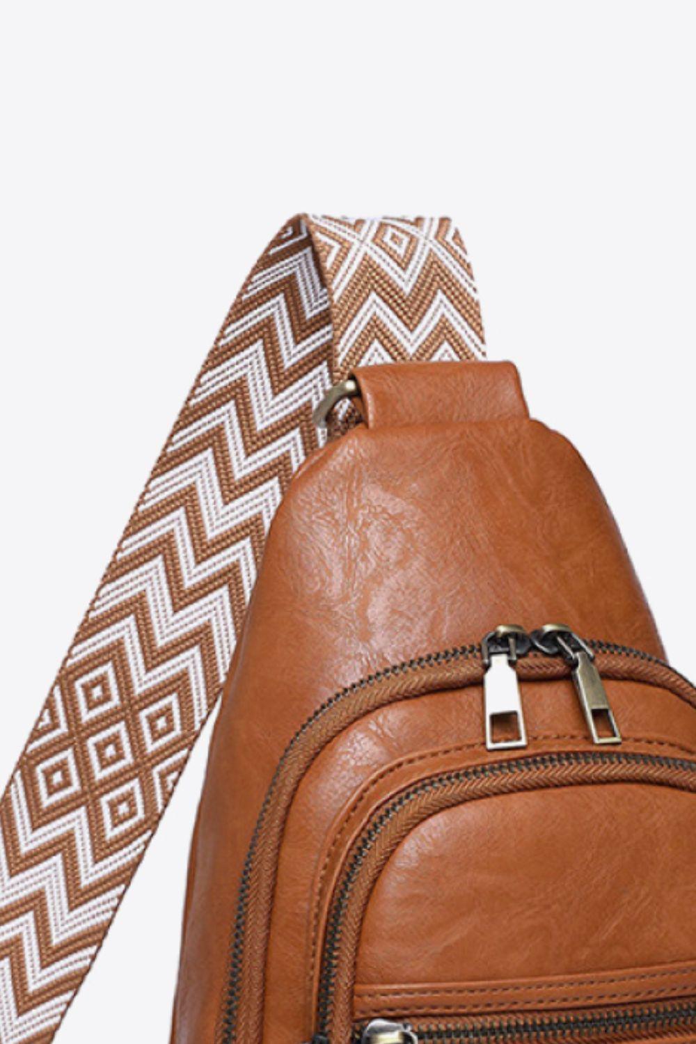 Baeful It's Your Time PU Leather Sling Bag - Twin Chronicles