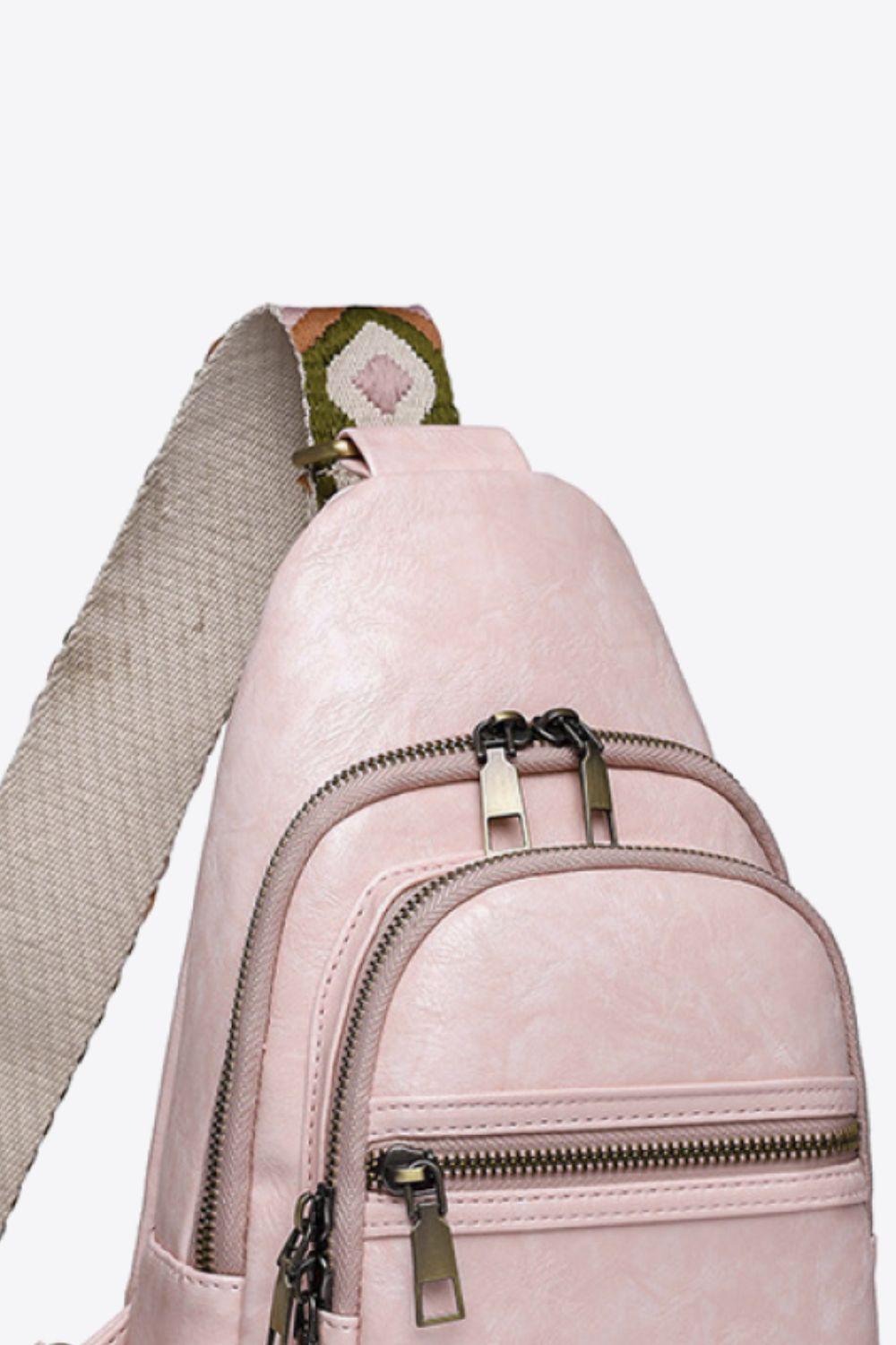 Baeful It's Your Time PU Leather Sling Bag - Twin Chronicles