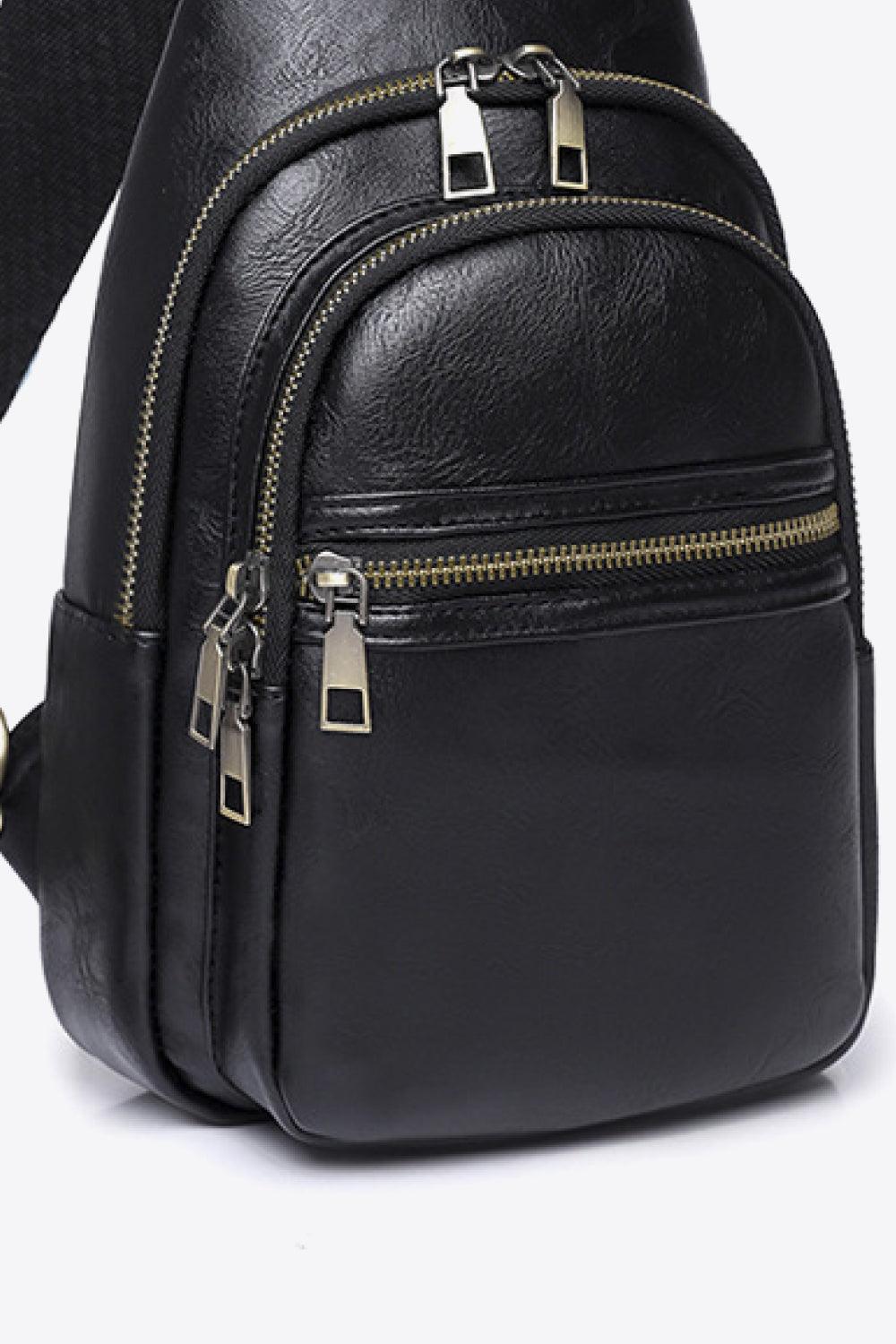 Baeful It's Your Time PU Leather Sling Bag - Twin Chronicles