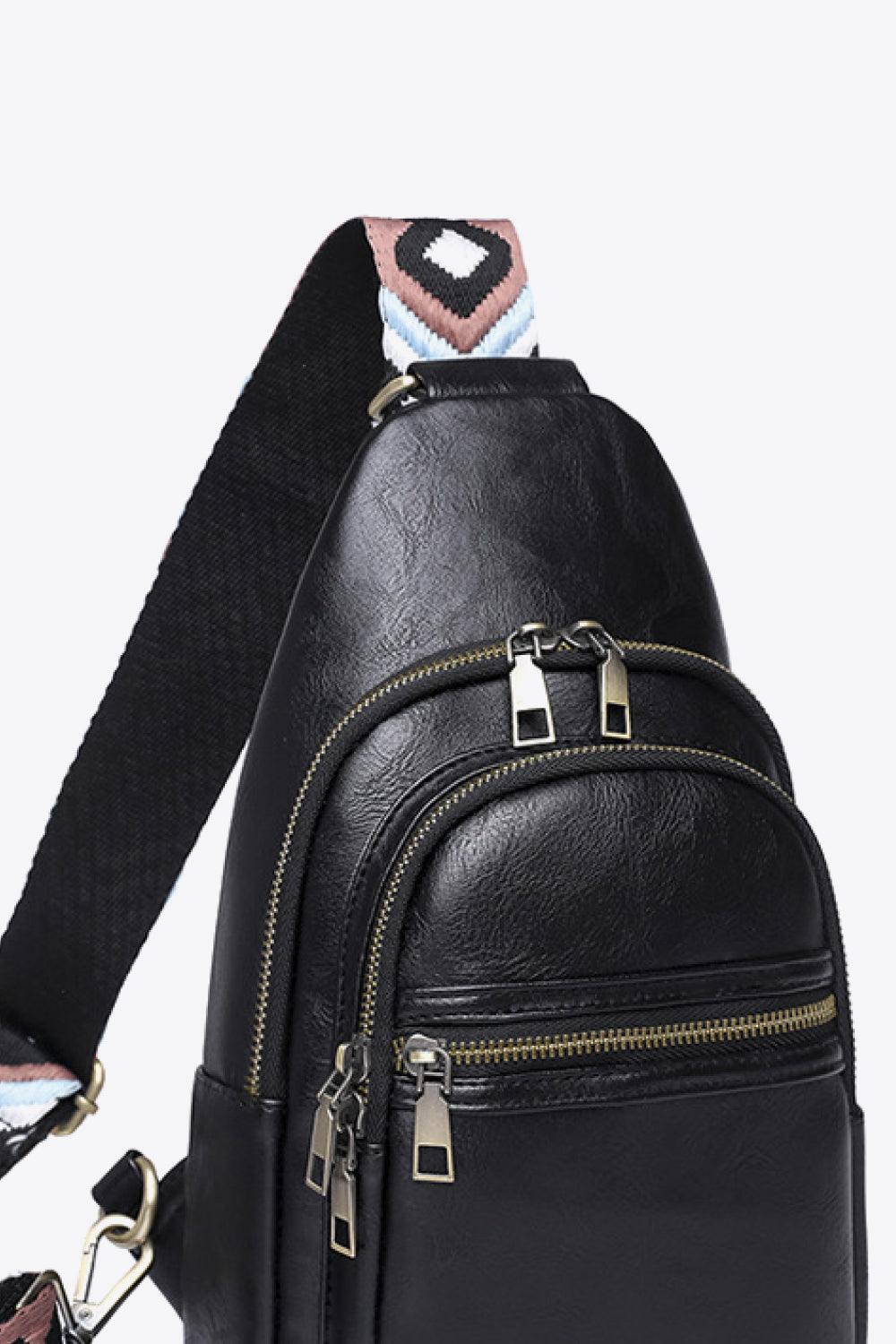 Baeful It's Your Time PU Leather Sling Bag - Twin Chronicles