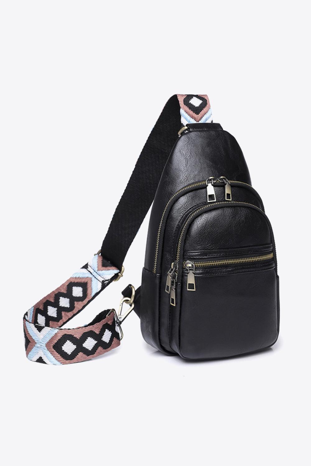 Baeful It's Your Time PU Leather Sling Bag - Twin Chronicles