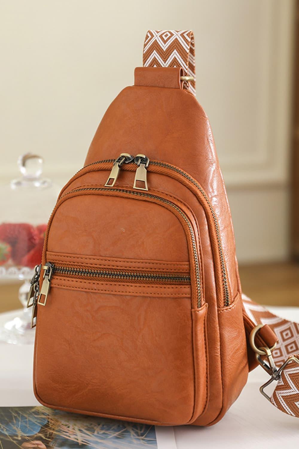 Baeful It's Your Time PU Leather Sling Bag - Twin Chronicles