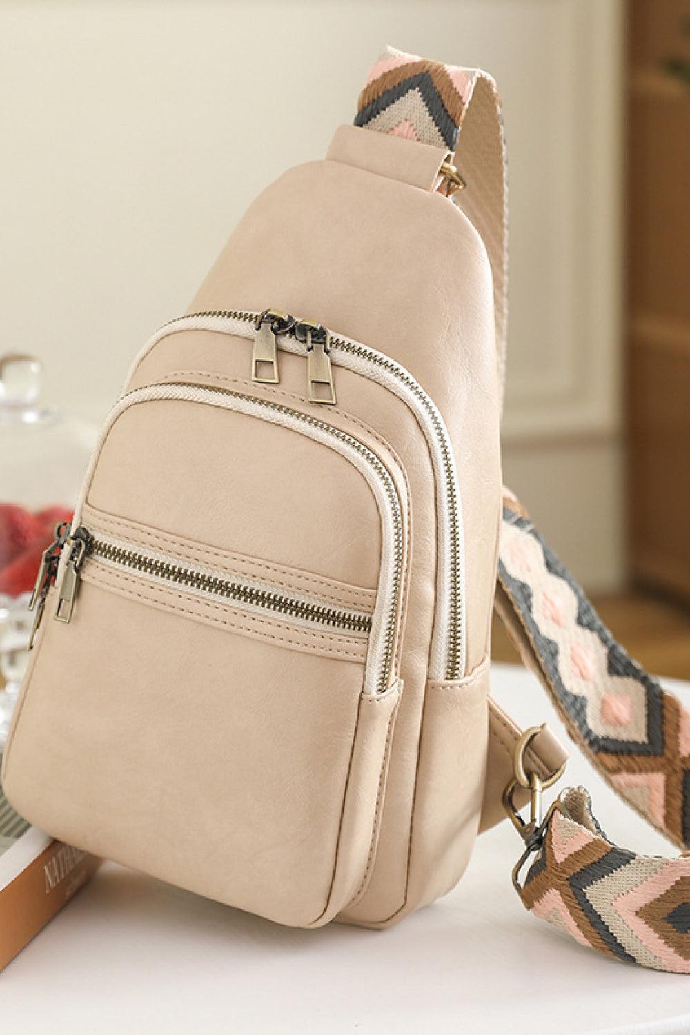 Baeful It's Your Time PU Leather Sling Bag - Twin Chronicles