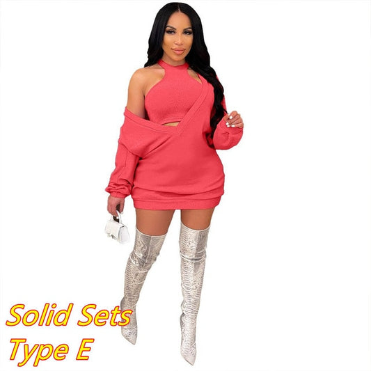 Two Piece Casual PINK Outfits - Twin Chronicles