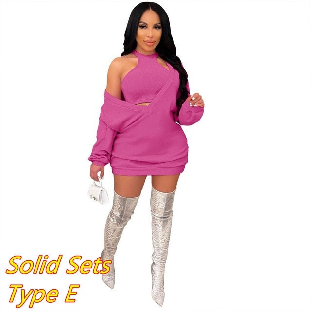 Two Piece Casual PINK Outfits - Twin Chronicles