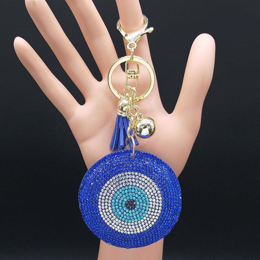 Evil eye Crystal Keychains - Twin Chronicles