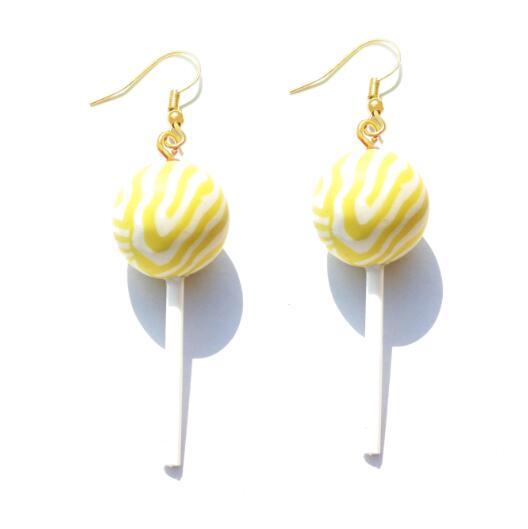 Lollipop Drop Earrings - Handmade Cute Girls earrings - Twin Chronicles