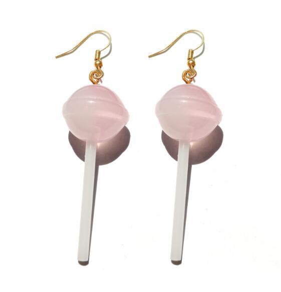 Lollipop Drop Earrings - Handmade Cute Girls earrings - Twin Chronicles