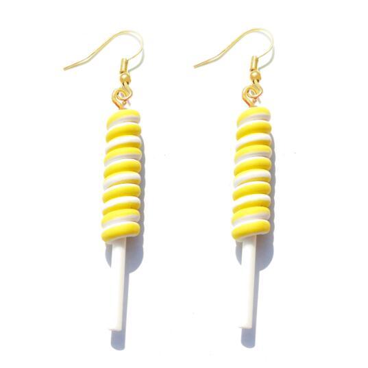 Lollipop Drop Earrings - Handmade Cute Girls earrings - Twin Chronicles