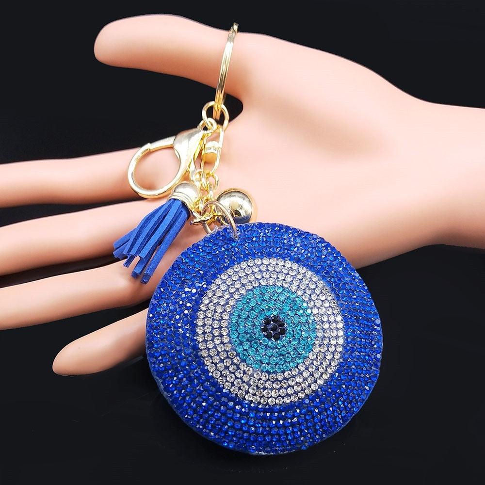 Evil eye Crystal Keychains - Twin Chronicles