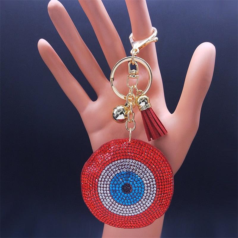 Evil eye Crystal Keychains - Twin Chronicles