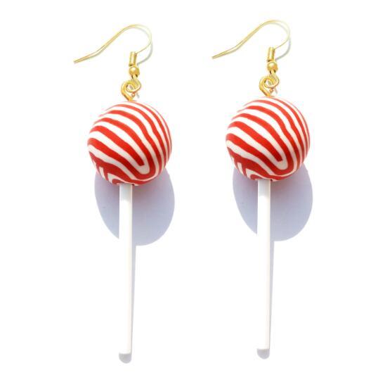 Lollipop Drop Earrings - Handmade Cute Girls earrings - Twin Chronicles