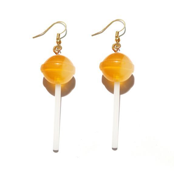 Lollipop Drop Earrings - Handmade Cute Girls earrings - Twin Chronicles