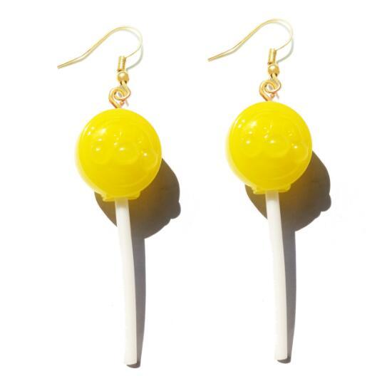 Lollipop Drop Earrings - Handmade Cute Girls earrings - Twin Chronicles