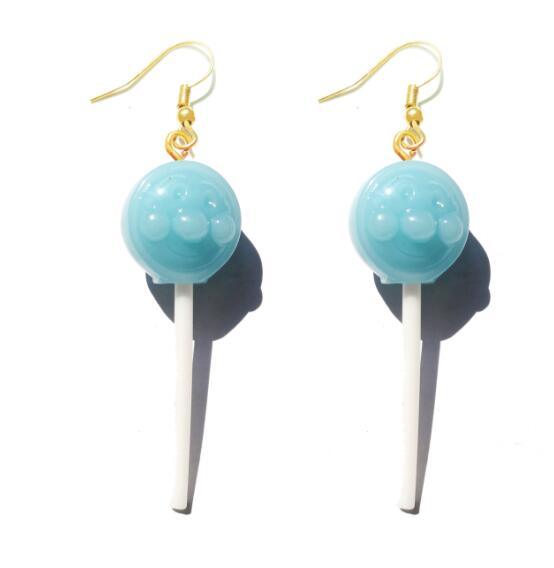 Lollipop Drop Earrings - Handmade Cute Girls earrings - Twin Chronicles