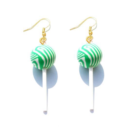 Lollipop Drop Earrings - Handmade Cute Girls earrings - Twin Chronicles