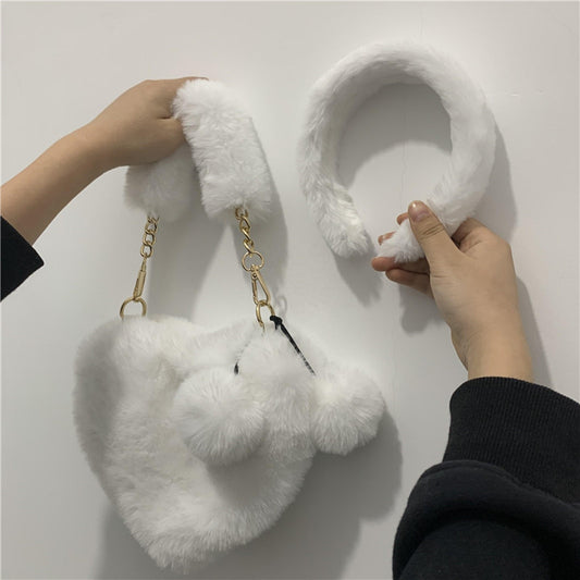 soft heart purse w/headband - Twin Chronicles