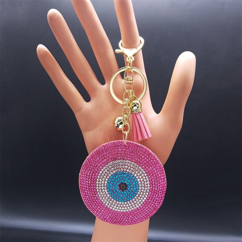 Evil eye Crystal Keychains - Twin Chronicles