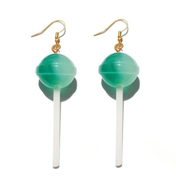 Lollipop Drop Earrings - Handmade Cute Girls earrings - Twin Chronicles