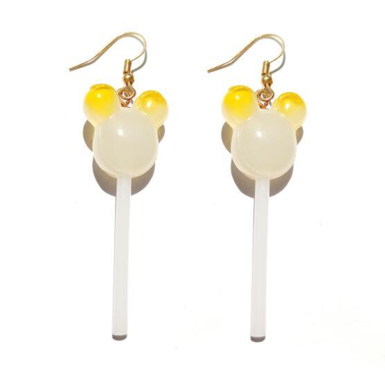 Lollipop Drop Earrings - Handmade Cute Girls earrings - Twin Chronicles