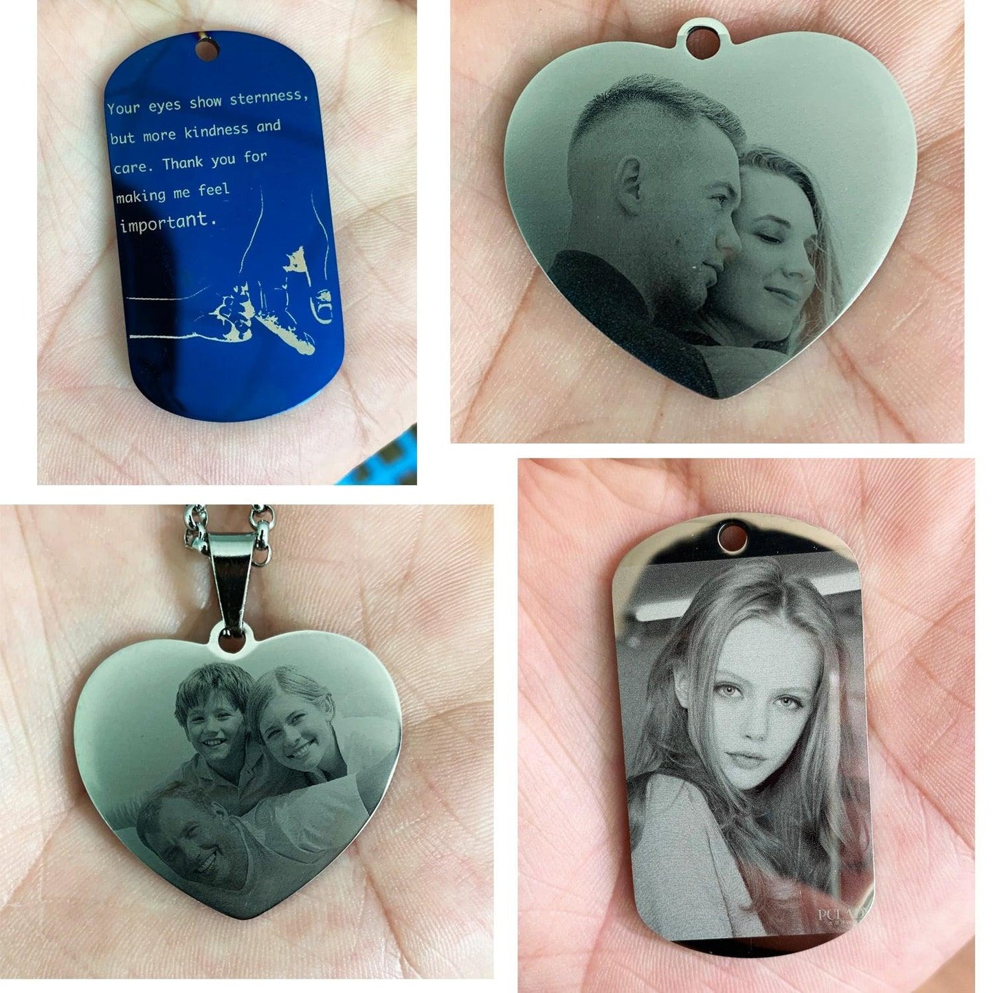 Custom Pictures Photo Necklace for Women Stainless Steel - Twin Chronicles