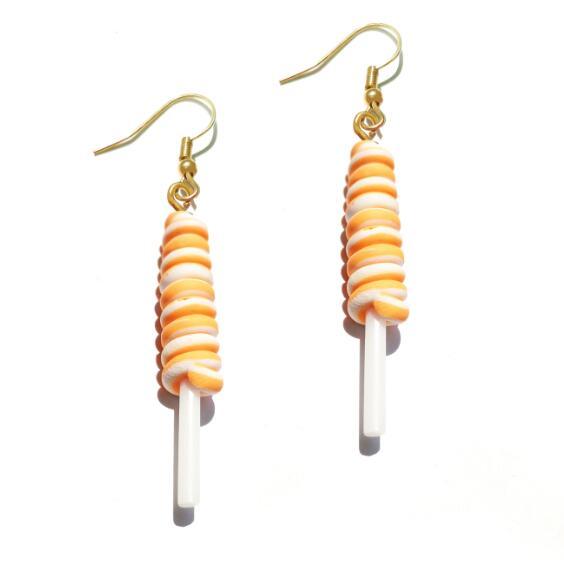 Lollipop Drop Earrings - Handmade Cute Girls earrings - Twin Chronicles
