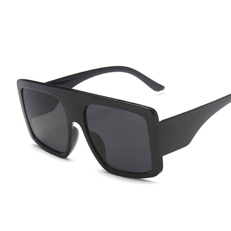 Fashion Pink Square Women Oversized Big Frame Sun Glasses - Twin Chronicles
