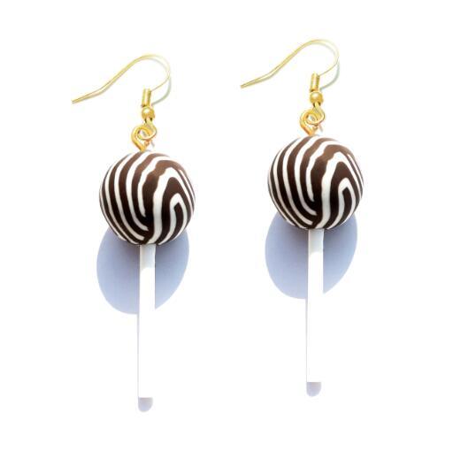 Lollipop Drop Earrings - Handmade Cute Girls earrings - Twin Chronicles