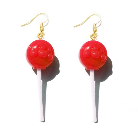 Lollipop Drop Earrings - Handmade Cute Girls earrings - Twin Chronicles
