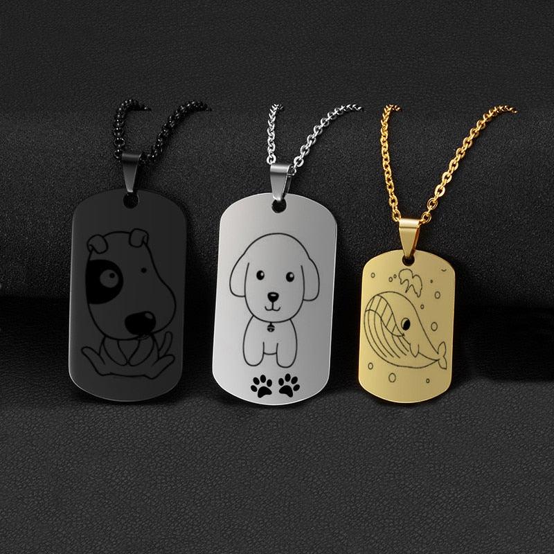 Custom Pictures Photo Necklace for Women Stainless Steel - Twin Chronicles
