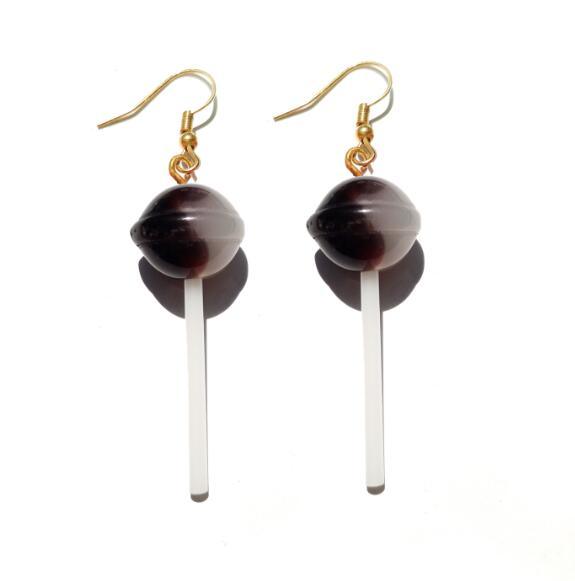 Lollipop Drop Earrings - Handmade Cute Girls earrings - Twin Chronicles