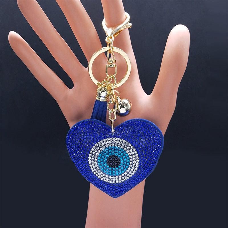 Evil eye Crystal Keychains - Twin Chronicles