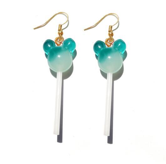 Lollipop Drop Earrings - Handmade Cute Girls earrings - Twin Chronicles
