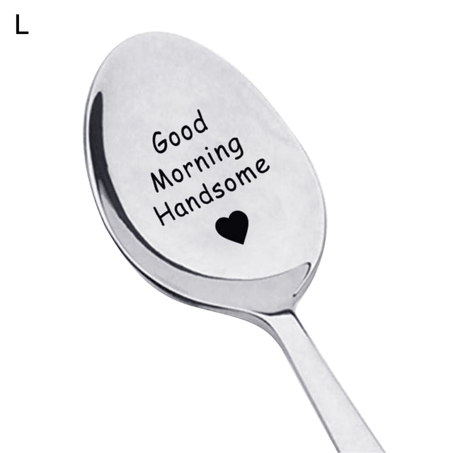 Stainless Steel Engraved Spoon Tableware Gift - Twin Chronicles