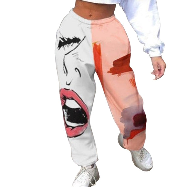 Women Fashion High Waist Wide Leg Sweatpants - Twin Chronicles