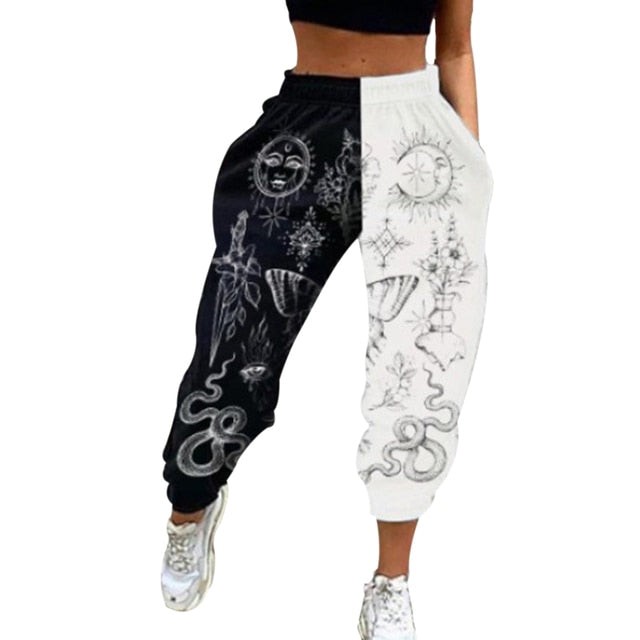 Women Fashion High Waist Wide Leg Sweatpants - Twin Chronicles