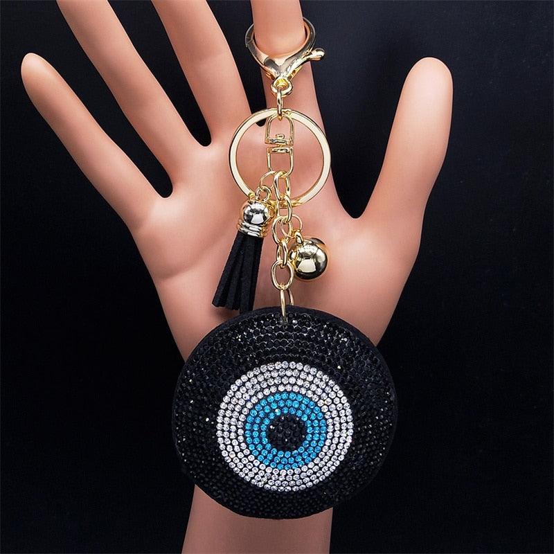 Evil eye Crystal Keychains - Twin Chronicles
