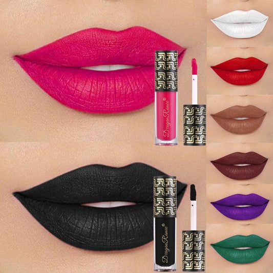Matte Liquid Lipstick Makeup Lip Glaze Moisturizing Waterproof Durable Lip Mud Non-stick - Twin Chronicles