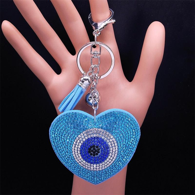 Evil eye Crystal Keychains - Twin Chronicles