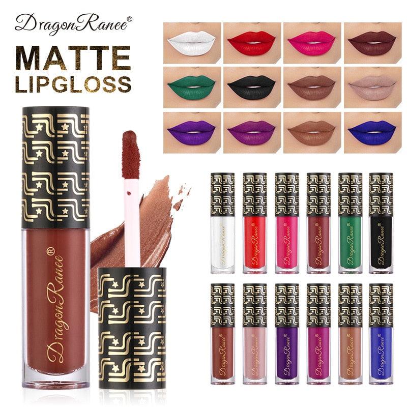 Matte Liquid Lipstick Makeup Lip Glaze Moisturizing Waterproof Durable Lip Mud Non-stick - Twin Chronicles