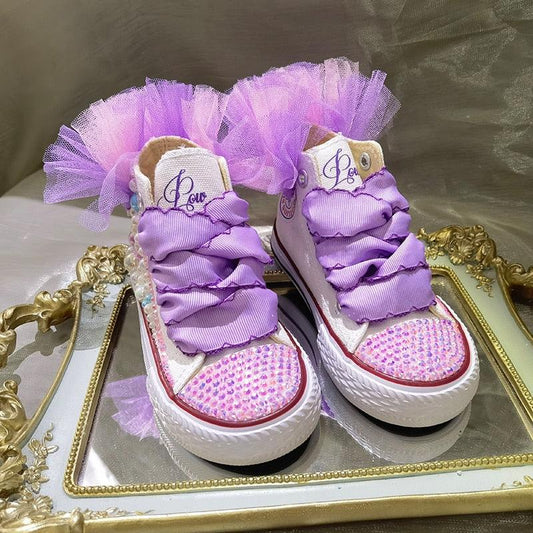 Kids Canvas Shoes For Girl Customized Shoes - Twin Chronicles
