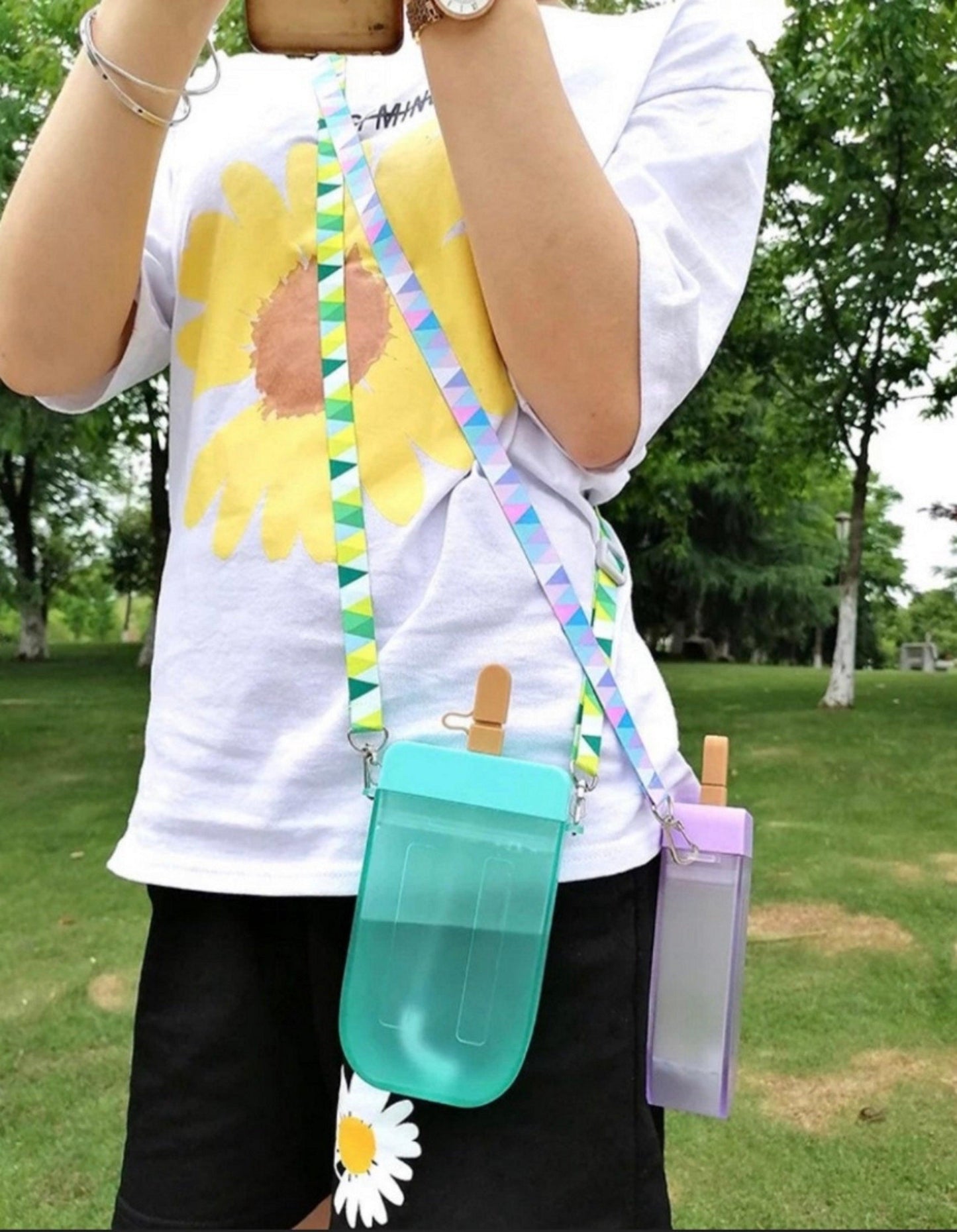 Pop cycle Water bottle-spill proof - Twin Chronicles
